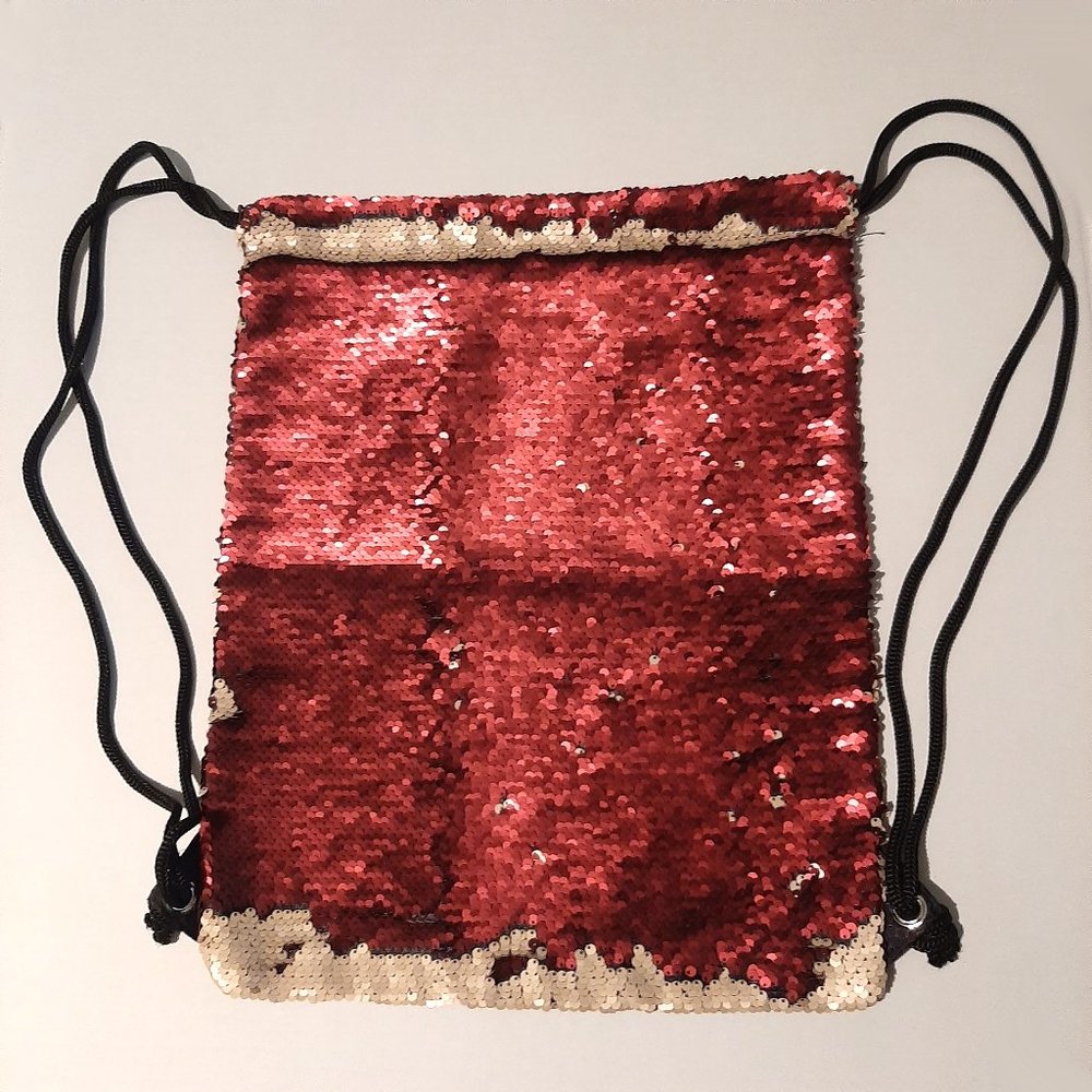 Reversible Sequin Art Drawstring Backpack 16 H By… - image 4